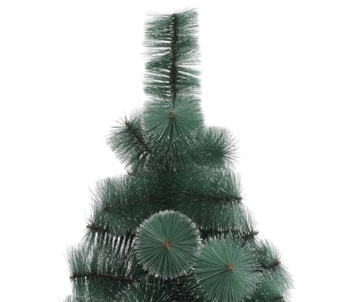 Árbol de Navidad artificial con soporte verde PET 120 cm