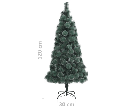 Árbol de Navidad artificial con soporte verde PET 120 cm