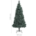 Árbol de Navidad artificial con soporte verde PET 120 cm