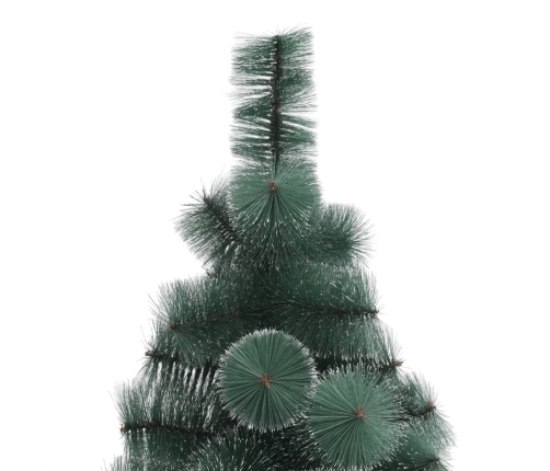 Árbol de Navidad artificial con soporte verde PET 150 cm