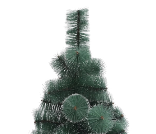 Árbol de Navidad artificial con soporte verde PET 180 cm