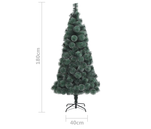 Árbol de Navidad artificial con soporte verde PET 180 cm