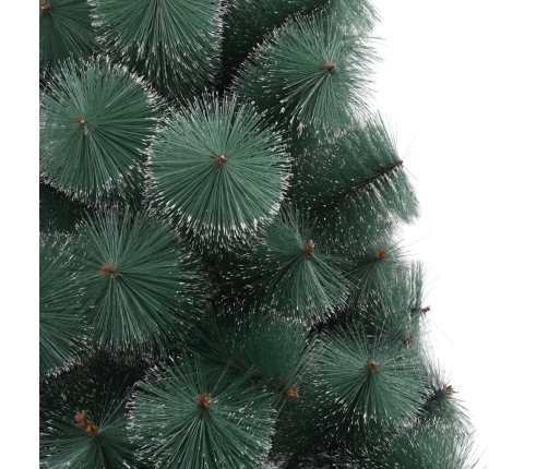 Árbol de Navidad artificial con soporte verde PET 210 cm