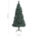 Árbol de Navidad artificial con soporte verde PET 210 cm