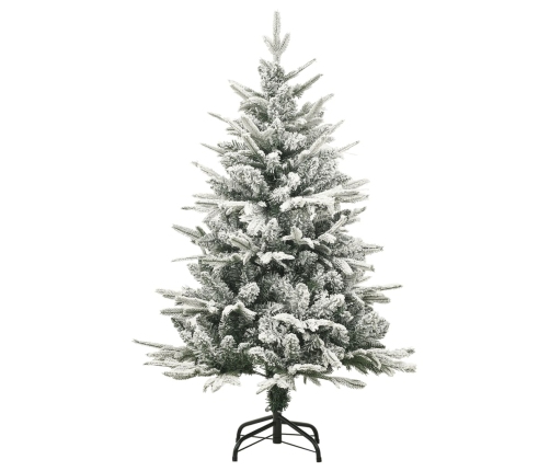 Árbol de Navidad artificial con nieve PVC y PE verde 120 cm