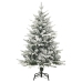 Árbol de Navidad artificial con nieve PVC y PE verde 120 cm