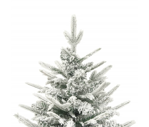 Árbol de Navidad artificial con nieve PVC y PE verde 120 cm