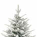 Árbol de Navidad artificial con nieve PVC y PE verde 120 cm