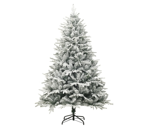 Árbol de Navidad artificial con nieve PVC y PE verde 150 cm