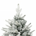 Árbol de Navidad artificial con nieve PVC y PE verde 150 cm