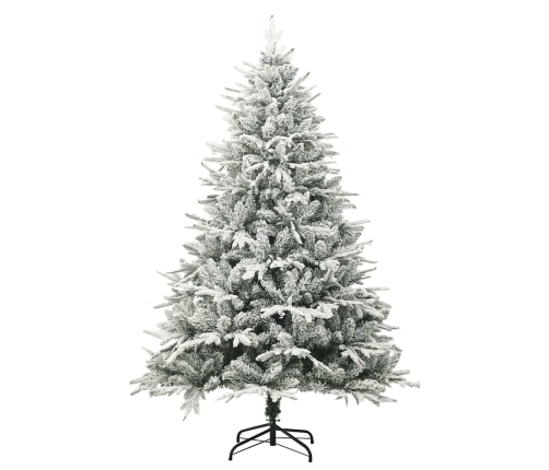 Árbol de Navidad artificial con nieve PVC y PE verde 180 cm