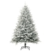 Árbol de Navidad artificial con nieve PVC y PE verde 180 cm