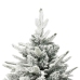 Árbol de Navidad artificial con nieve PVC y PE verde 180 cm