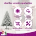 Árbol de Navidad artificial con nieve PVC y PE verde 180 cm