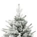 Árbol de Navidad artificial con nieve PVC y PE verde 210 cm