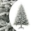 Árbol de Navidad artificial con nieve PVC y PE verde 240 cm