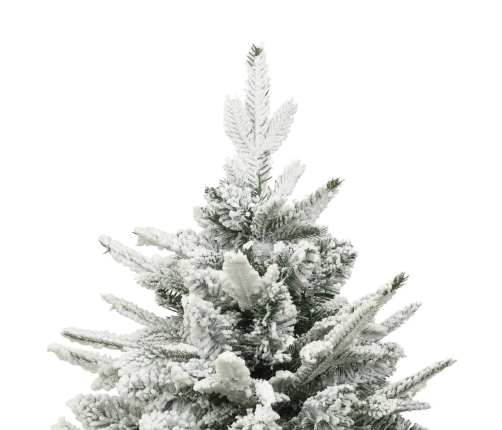 Árbol de Navidad artificial con nieve PVC y PE verde 240 cm