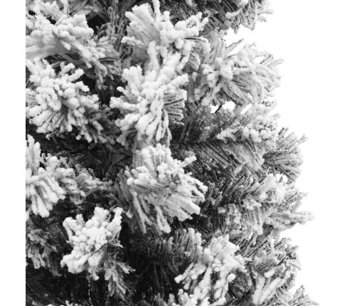 Árbol de Navidad artificial verde con nieve PVC 120 cm