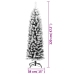 Árbol de Navidad artificial verde con nieve PVC 120 cm