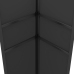 Cenador con doble techo y tira de luces LED antracita 3x3 m