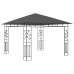 Cenador mosquitera y tira luz LED antracita 3x3x2,73m 180 g/m²