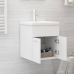 Mueble con lavabo blanco madera de ingeniería