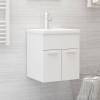 Mueble con lavabo blanco madera de ingeniería