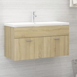 Mueble con lavabo madera de ingeniería roble Sonoma