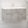 Mueble con lavabo madera de ingeniería gris hormigón