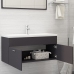 Mueble con lavabo madera de ingeniería gris