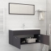 Conjunto de muebles de baño madera contrachapada gris