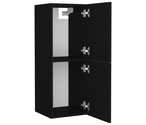 Conjunto de muebles de baño aglomerado negro