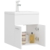 Mueble con lavabo blanco madera contrachapada