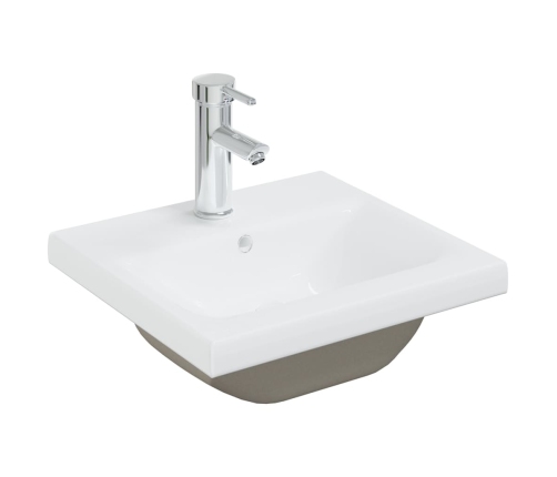 Mueble con lavabo blanco madera contrachapada