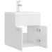 Mueble con lavabo aglomerado blanco brillante