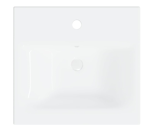 Mueble con lavabo aglomerado blanco brillante