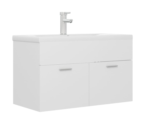 Mueble con lavabo madera de ingeniería blanco