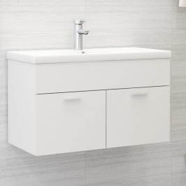 Mueble con lavabo madera de ingeniería blanco