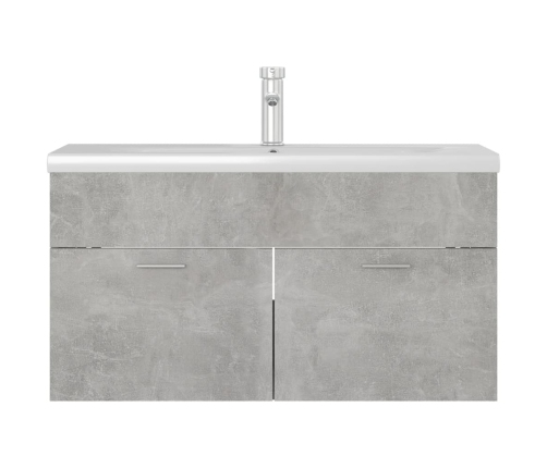 Mueble con lavabo madera de ingeniería gris hormigón