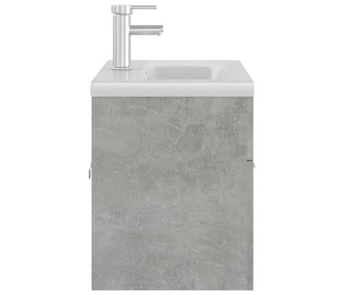 Mueble con lavabo madera de ingeniería gris hormigón