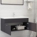 Mueble con lavabo madera de ingeniería gris