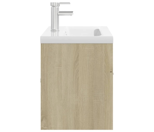 Mueble con lavabo madera de ingeniería roble Sonoma