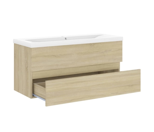 Mueble con lavabo madera de ingeniería roble Sonoma