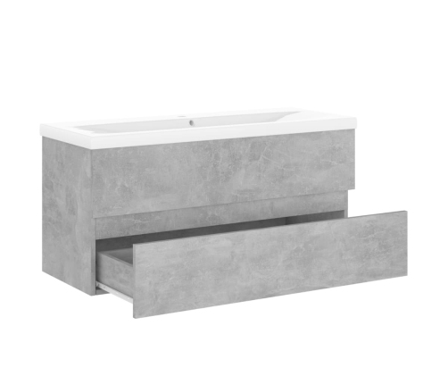 Mueble con lavabo madera de ingeniería gris hormigón