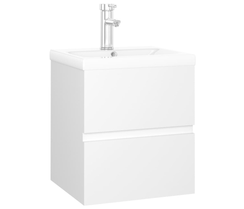 Mueble con lavabo madera de ingeniería gris