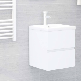 Mueble con lavabo madera de ingeniería gris