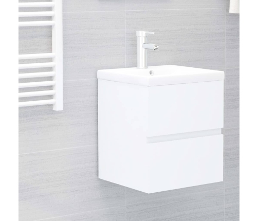 Mueble con lavabo madera de ingeniería gris