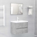 Mueble con lavabo madera de ingeniería gris hormigón