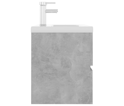 Mueble con lavabo madera de ingeniería gris hormigón