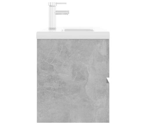 Mueble con lavabo madera de ingeniería gris hormigón